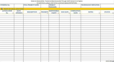 Action Log Template: Simplify Your Workflow And Enhance Productivity ...