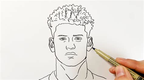 How to Draw Patrick Mahomes - YouTube