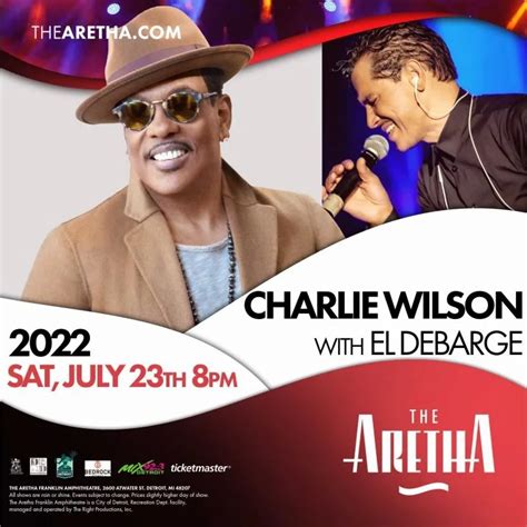 Charlie Wilson & friends at The Aretha Franklin Amphitheatre on Sat, Jul 23rd, 2022 - 8:00 pm