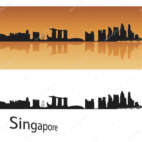 Singapore skyline Stock Vector Image by ©paulrommer #9774249