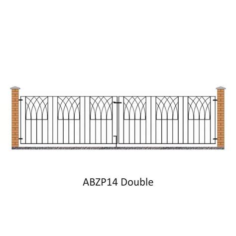 Abbey Modern Double Driveway Gates