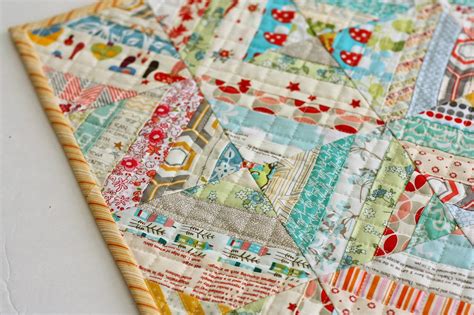 Easy Scrap fabric quilt block - Diary of a Quilter - a quilt blog
