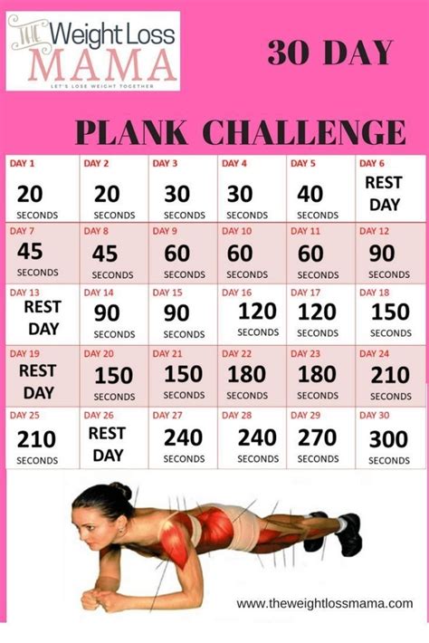 Plank Challenge For Beginners Printable - Printable Word Searches