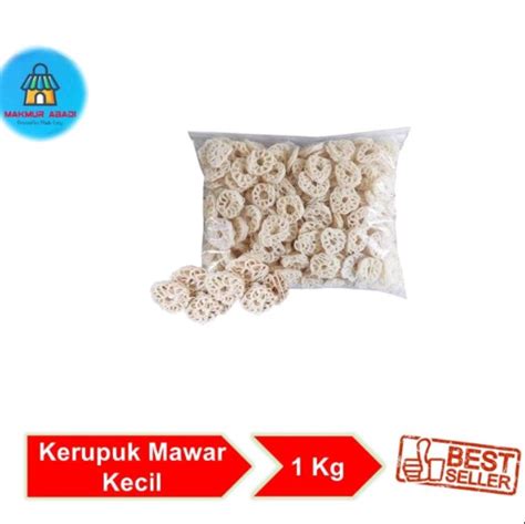 Kerupuk Putih Mawar Kecil 1 Kg on Carousell