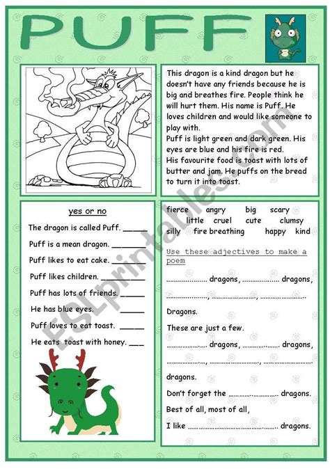 Puff The Magic Dragon Poem