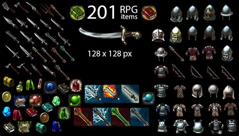 RPG ICONS PACK 201 | GameDev Market