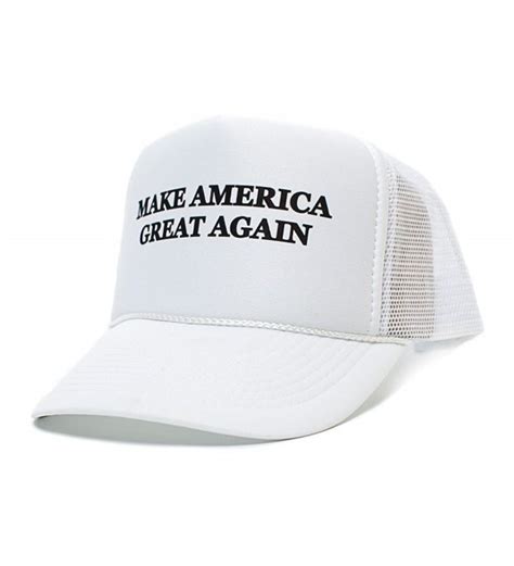 Make America Great Again Unisex-Adult One size Hat White/White White ...