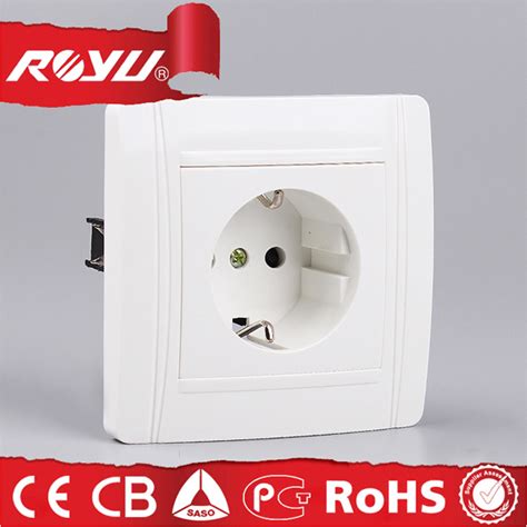 China European Type 16A Water Proof Schuko Wall Socket with Cover ...