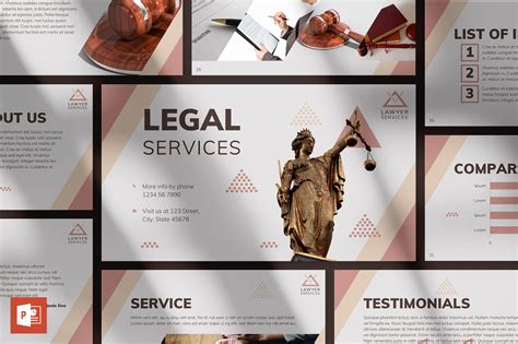 Presentation Legal Services | Presentation Templates ~ Creative Market