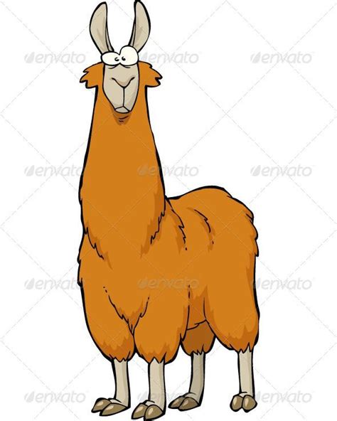 Lama Llama, alpaca, animal, brown, cartoon, character, cute ... | Alpaca cartoon, Cartoon ...