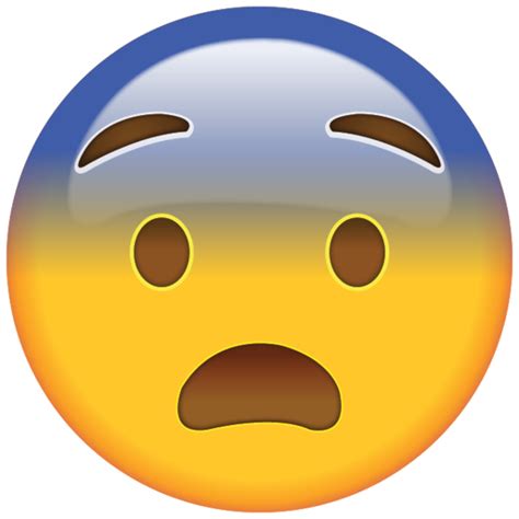 Fearful Face Emoji - Feeling a little frightened? This emoji is, too ...