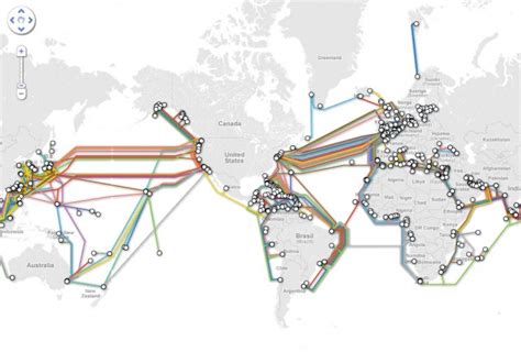 Incredible Submarine cable map 3D 🗺️ 2022 - World in 3D