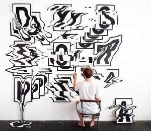 Black & White ! Street Art Mosaic