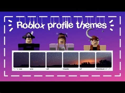 How to Make ROBLOX Profile Themes (2020) - YouTube | Roblox, Profile, My themes