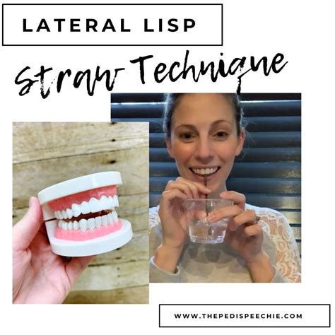 Straw Technique for Lateral Lisp - The Pedi Speechie