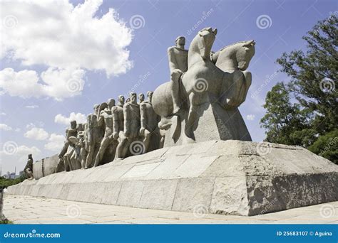 Monumento Ã s Bandeiras (Sao Paulo - Brazil) Editorial Photography ...