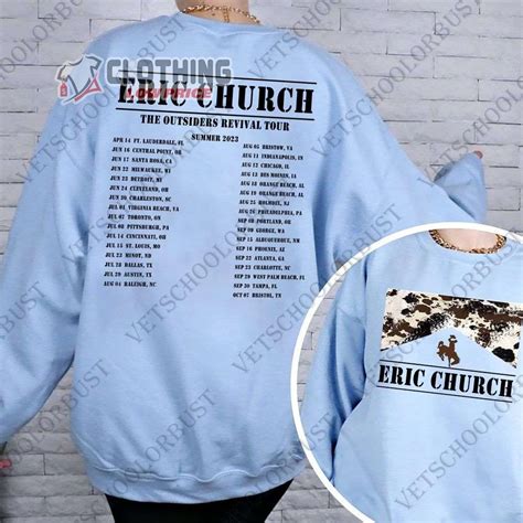 Eric Church The Outsiders Revival Tour Summer 2023 Merch Eric Church Country Music Shirt The ...