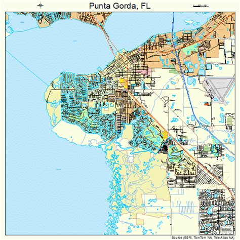 Punta Gorda Florida Street Map 1259200