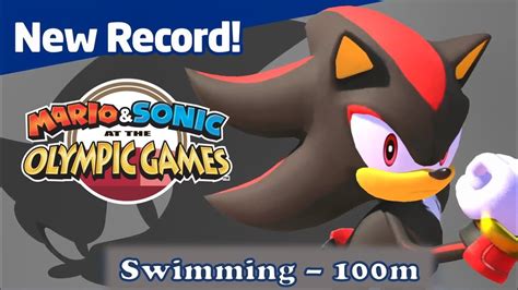 Mario and Sonic at Olympic Games Tokyo 2020 - Swimming (100m Freestyle) New Record by Shadow ...