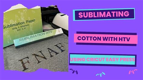 HTVRONT Sublimation HTV Sublimation Paper and Cricut Easy Press - YouTube