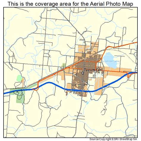 Aerial Photography Map of Tucumcari, NM New Mexico