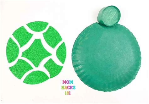 3D Paper Plate Turtle Craft (Free Printable Template) - Mom Hacks 101