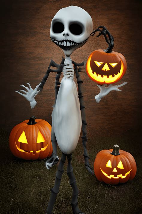 Tim Burton Halloween JackoLantern Graphic · Creative Fabrica