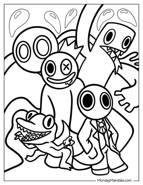 20 Rainbow Friends Coloring Pages (Free PDF Printables)