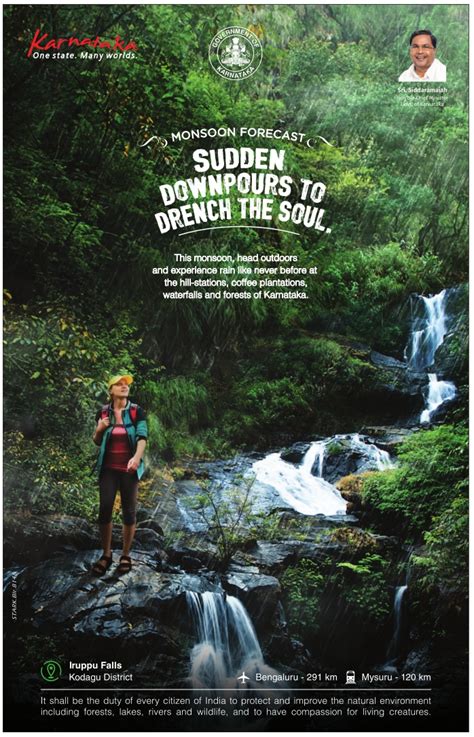 Karnataka Monsoon Forecast Sudden Downpours To Drench The Soul Ad - Advert Gallery