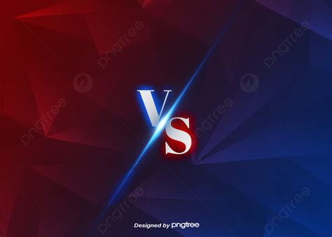 Red Blue Polygon Vs Background, Vs, Vs Background, Luminescence Background Image And Wallpaper ...