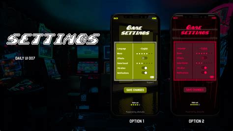 Game Settings on Behance