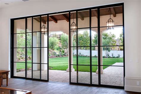 Shady Canyon - Euroline Steel Windows | Sliding doors exterior, House exterior, Sliding door design