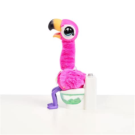 Little Live Pets Gotta Go Flamingo Value Pack: Sherbet | Interactive Plush Toy That Eats, Sings ...