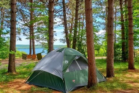 Bay Furnace Campground (views from campsite!) 🌳 Lake Superior camping ...