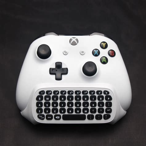 2.4G Wireless MINI Keyboard Chatpad Message for Xbox One S Slim Controller (White)-in ...