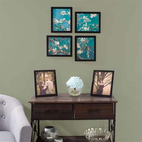 Lavish Home 8 in. x 10 in. Black Picture Frame (6-Pack) M021010 - The ...