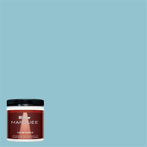 BEHR MARQUEE 8 oz. #MQ6-32 Cosmic Blue Interior/Exterior Paint Sample ...