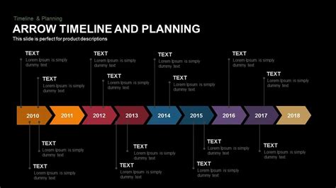 Animated Arrow Timeline and Planning Template for PowerPoint