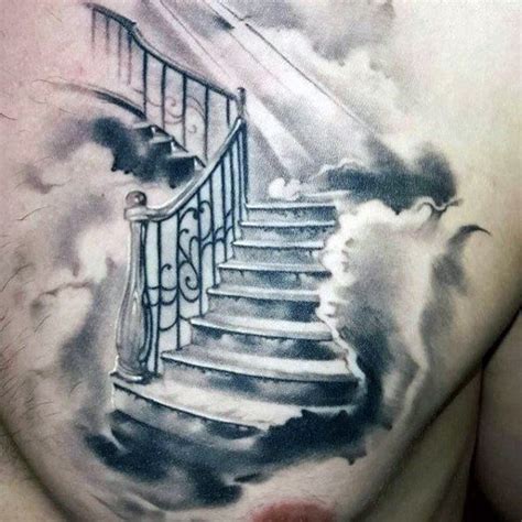 50 Epic Cloud Chest Tattoos for Men [2024 Inspiration Guide] | Heaven tattoos, Cool chest ...