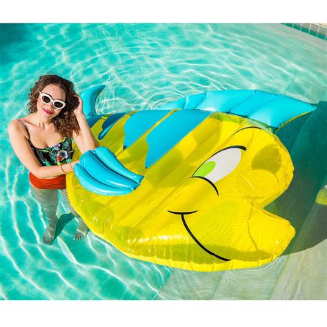 Flounder Pool Float - The Little Mermaid - Oh My Disney | Mermaid pool parties, Mermaid pool ...