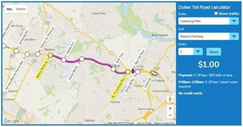 Toll Calculator Now Available on Dulles Toll Road Website | Ashburn, VA Patch