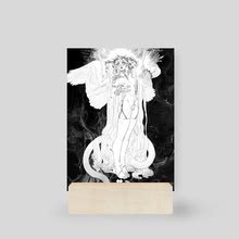 The Fallen Angel Abezethibou, an art print by 𝕲𝖔𝖉𝖎𝖛𝖆 𝕲𝖍𝖔𝖚𝖑 - INPRNT