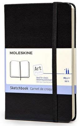 Moleskine Art Plus Sketchbook, Pocket, Plain, Black, Hard Cover (3.5 x ...