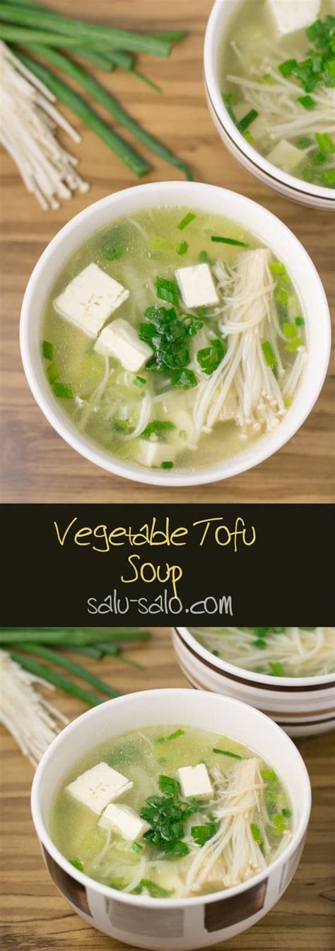 Vegetable Tofu Soup - Salu Salo Recipes