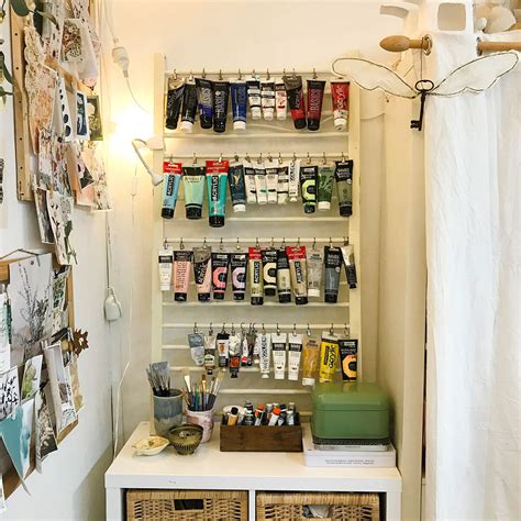 Art Studio Storage Ideas — Laly Mille Mixed Media Art