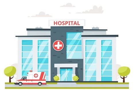 Hospital building and doctors By Cartoon time! | พยาบาล, ภาพประกอบ, เค้าโครงการนำเสนอ