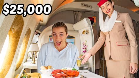 THE MOST EXPENSIVE FIRST CLASS PLANE TICKET $25,000 - YouTube