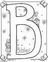 B Is For Bible coloring Page sketch template