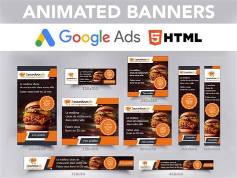 Google Banner Ads HTML 5 Banner Ads Playable Animated Banner Design ...