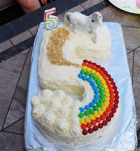 Unicorn rainbow cake for my daughter’s fifth bday! : r/BakingNoobs